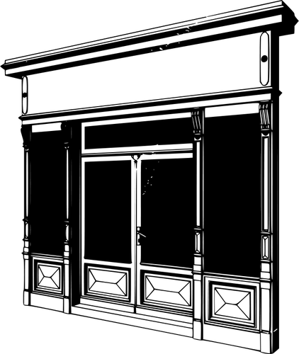 Storefront vector tekening