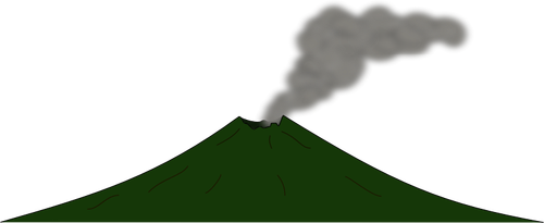 Vector image of cartoon lava