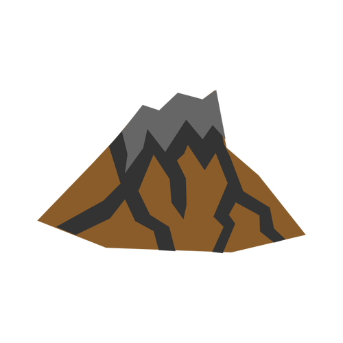 Volcano vector sketch