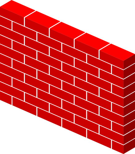 Vector image of pallet of bricks