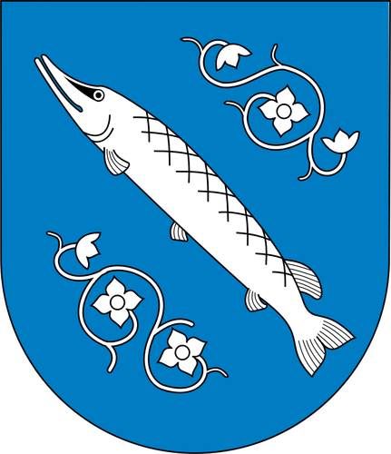 Vector illustraties van wapenschild van Rybnik stad