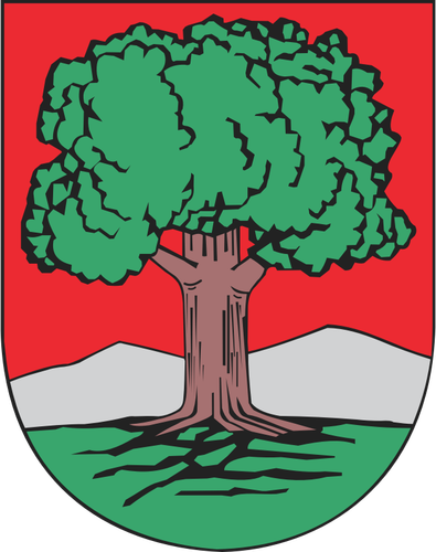 Dibujo del escudo de la ciudad de Walbrzych vectorial