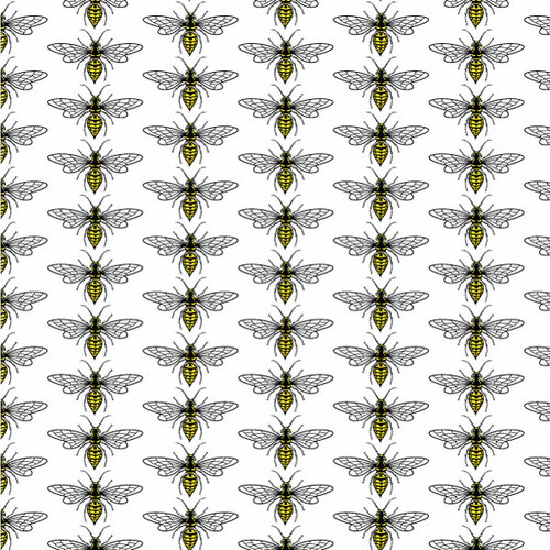 Seamless mönster med getingar