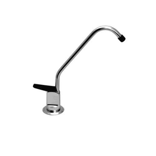 Photorealistic water tap in grayscale vector image