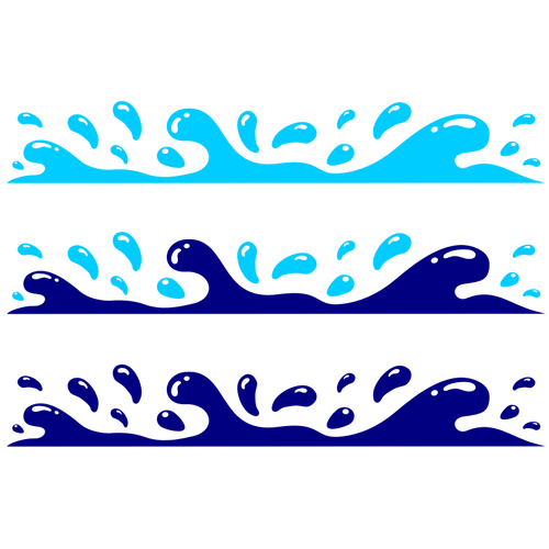 Вода волна splash векторное изображение