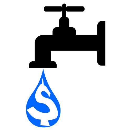 Wasser Kosten Vektor-illustration