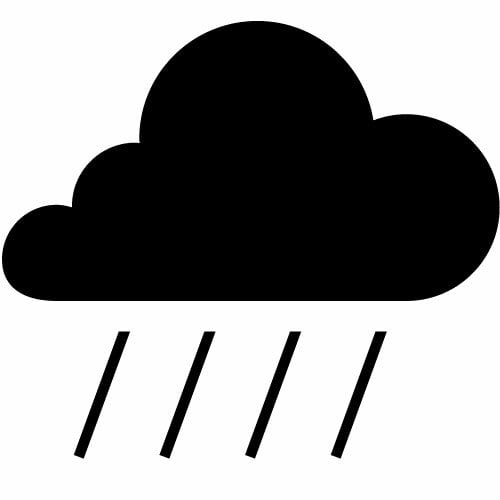 Deszcz ikona wektor