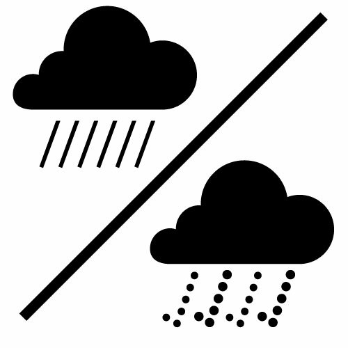 Regenwetter-Symbol