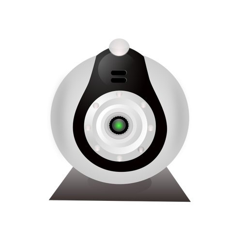 Vektor ClipArt av typiska billig webbkamera