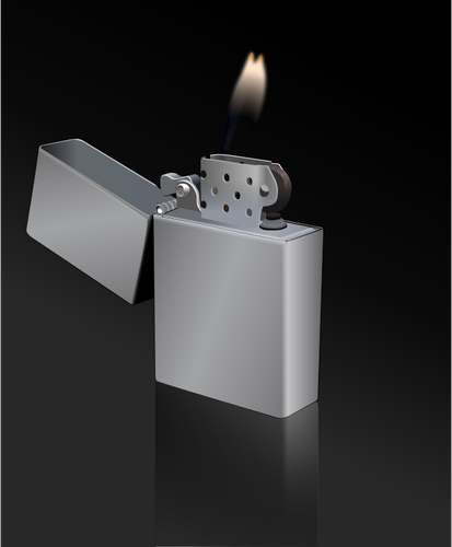 Zippo लाइटर वेक्टर चित्रण