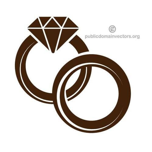 Download Wedding Rings Vector Graphics Public Domain Vectors