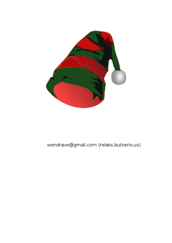 Elf hat vector image