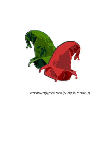 Two elf hats vector image