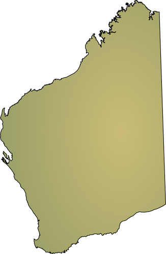 Mapa da Austrália Ocidental