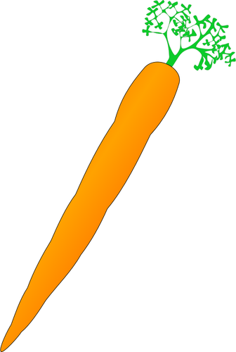 Grafika wektorowa z marchewki pomarańczowy