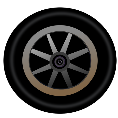 Vector image of wheel