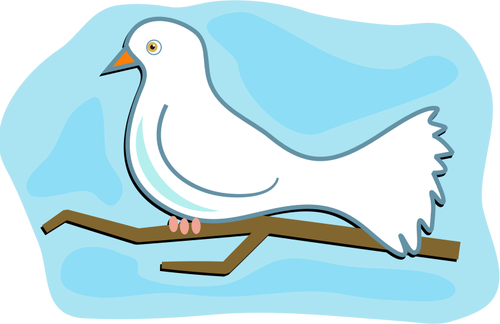Bílá holubice obrázek