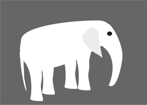 Elephant pictogram vector drawing