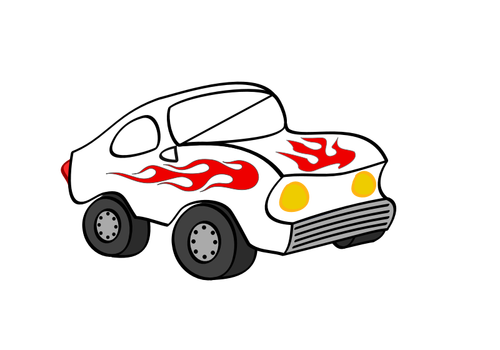 Cartoon sporty car vector image