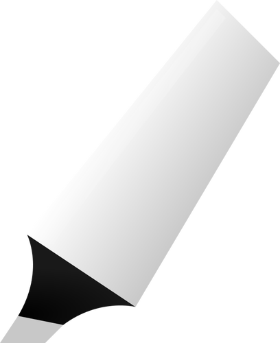 Vector clip art of white highlighter