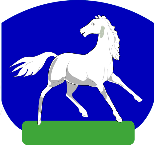 馬の紋章のベクトル画像