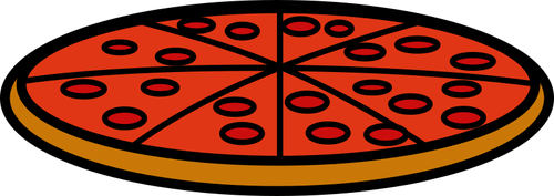 Icône rouge pizza