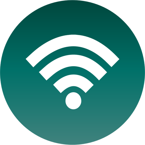 緑の Wifi 信号