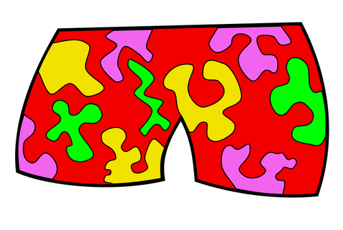 Vector clip art of swimming pants