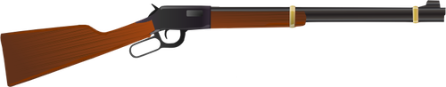 Winchester Model 1873 senapan vektor ilustrasi