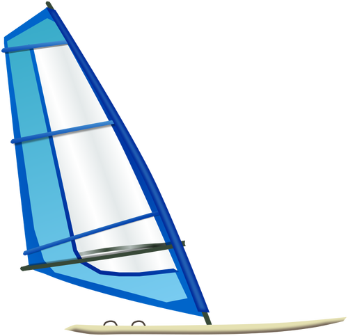 Windsurfing boat vector image