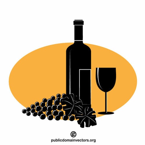 Gráficos de la etiqueta del vino