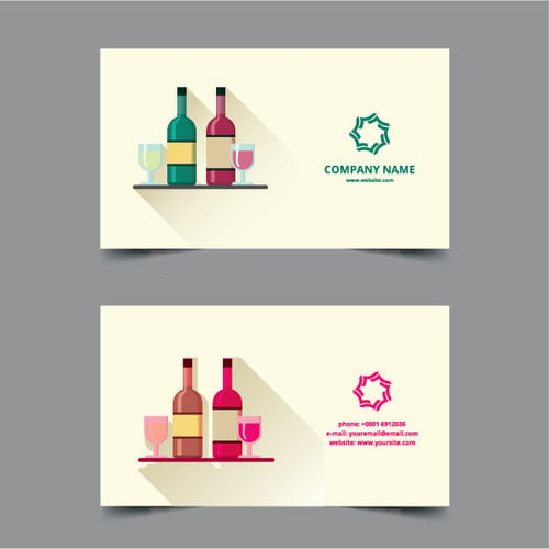 Wine shop business card