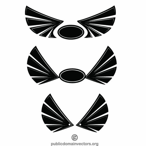 Силуэт логотипа крыла