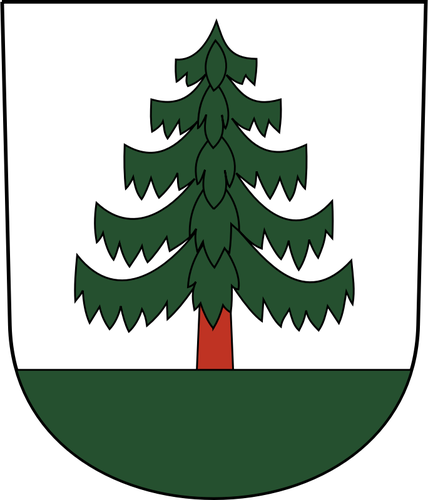 Vektor-Bild des Wappens der Stadt Bauma