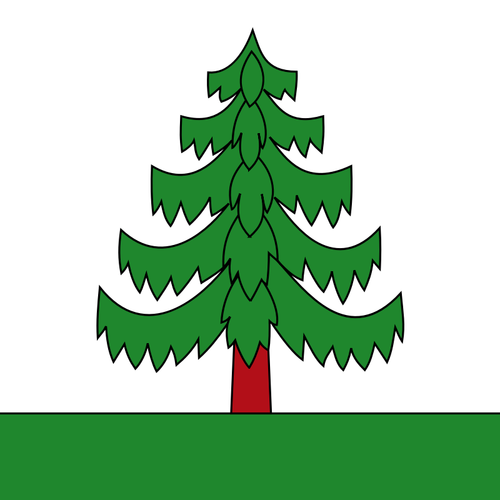 松の木のベクトル描画