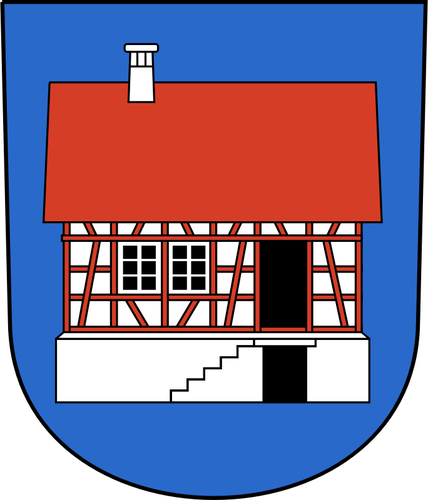 Vector image of coat of arms of Hausen am Albis