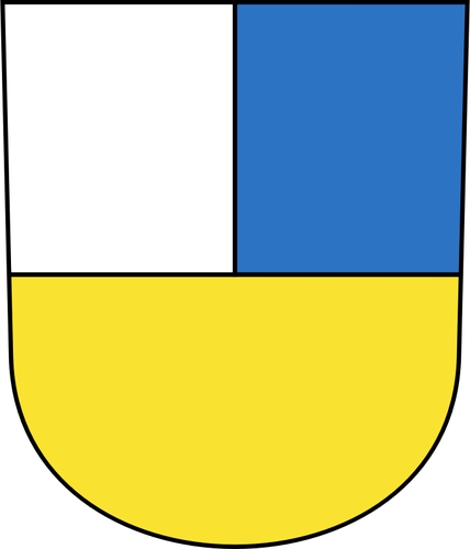 Vector drawing of coat of arms of Hinwill