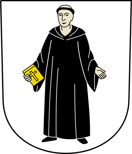 Mönchaltorf coat of arms with frame vector image