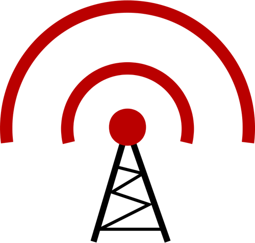 Wireless transmitter vector illustration