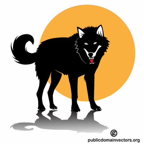 Wolf-ClipArt-Grafik