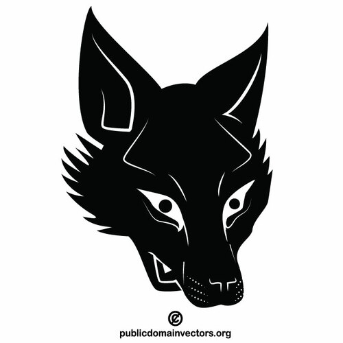 Clipart de Wolf silhouette