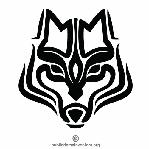 Gráficos tribales del lobo