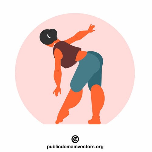 Woman doing aerobics