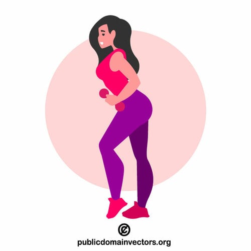 Woman doing fitness