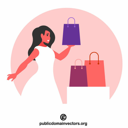 Woman in supermarket