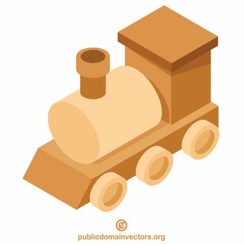 Brinquedo de trem de madeira