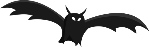 Silhouette vector graphics of bat