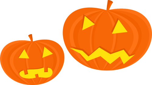 Las calabazas de Halloween vector imagen prediseñada