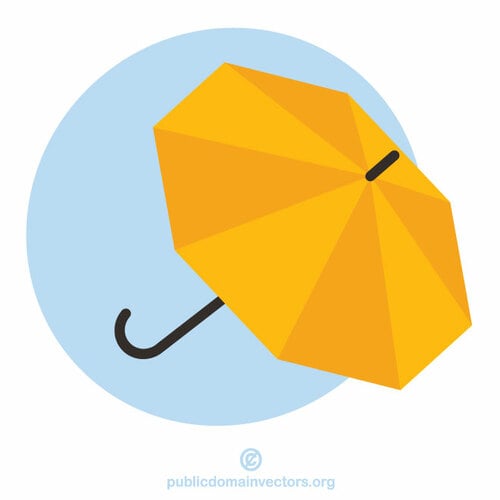 желтый зонтик