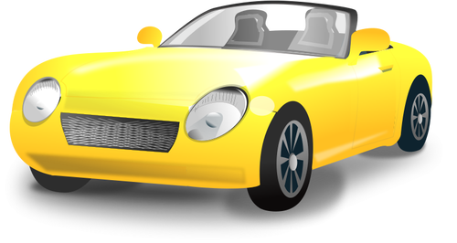 Sports car vector drawing